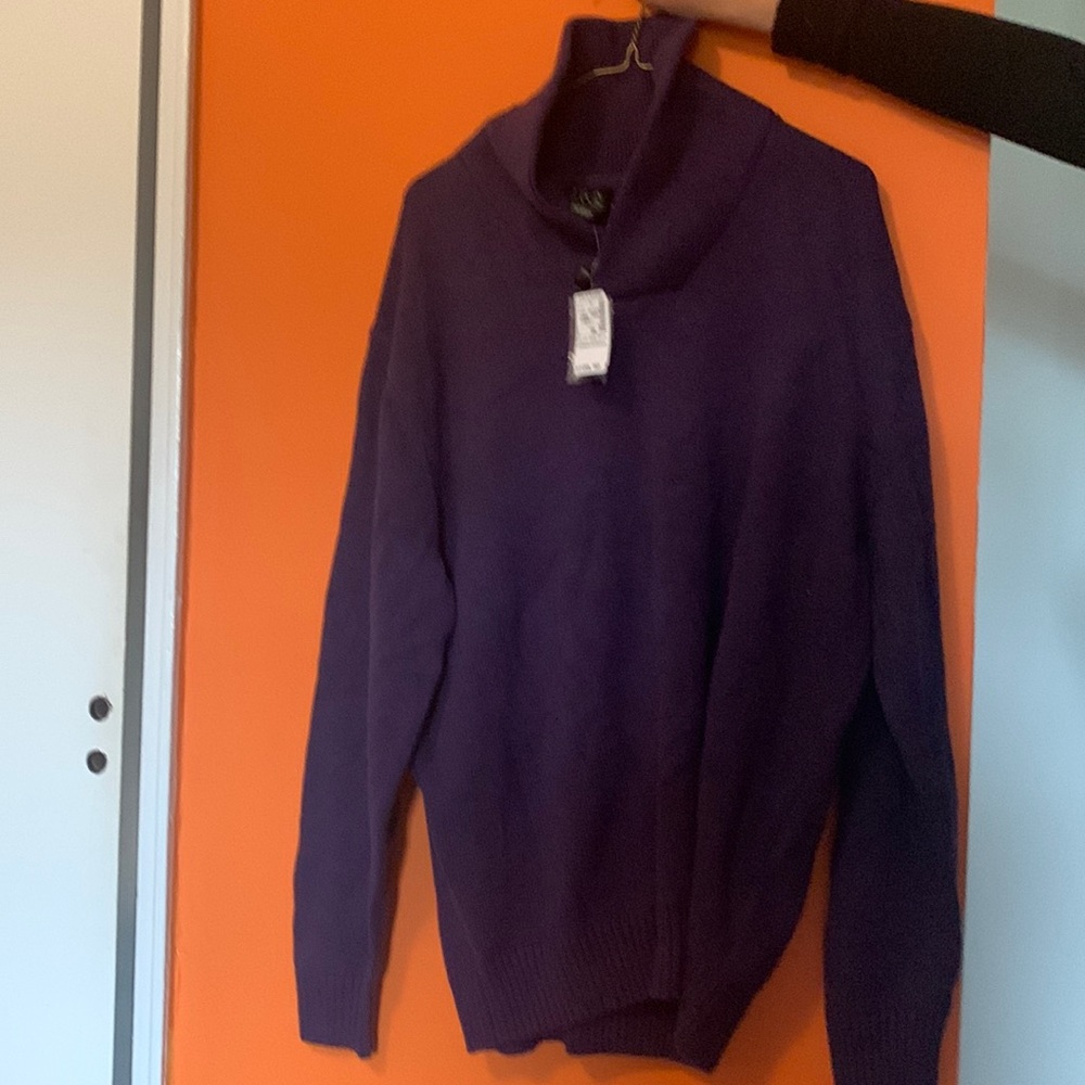 Purple Jos. A. Bank crewneck sweater